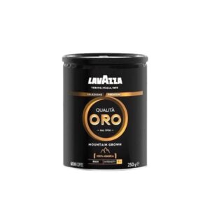 Cafea macinata TIN,  Lavazza Qualita Oro Mountain Grown, 250g.